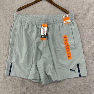 NEW Puma Men's XXL Active Woven Shorts Gray Mens Polyester/Elastane Lightweight